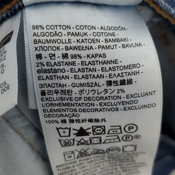 LEVI'S 505 Dark Wash 30x30 Straight Leg Jeans - Picture 7 of 8